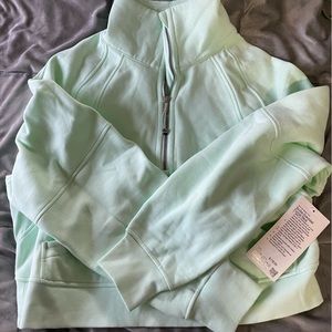 Lululemon Scuba Funnel Neck Half-Zip - Mint Moment